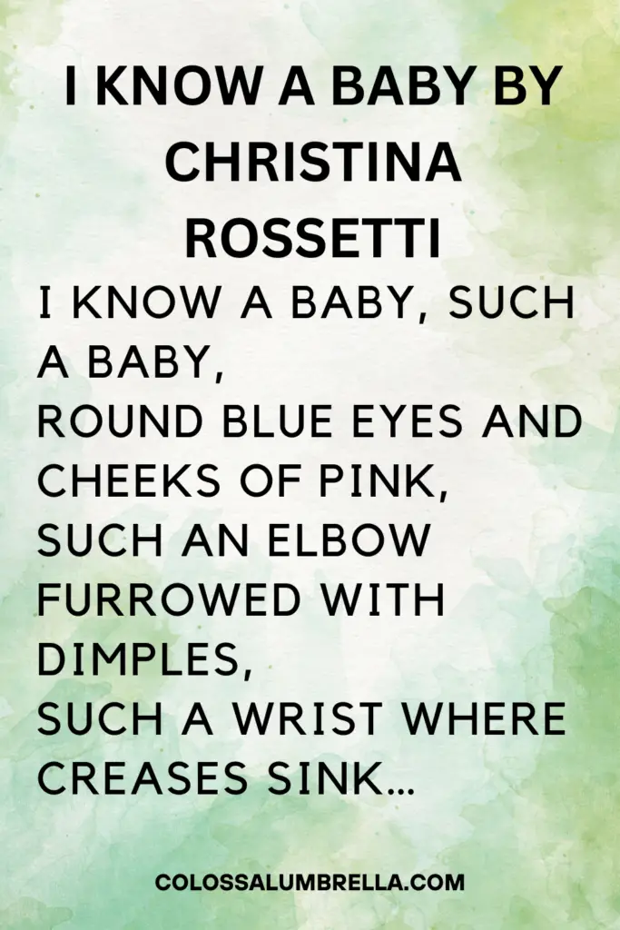 Adorable & Famous poems about babies_2