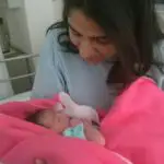 First time when I held my baby