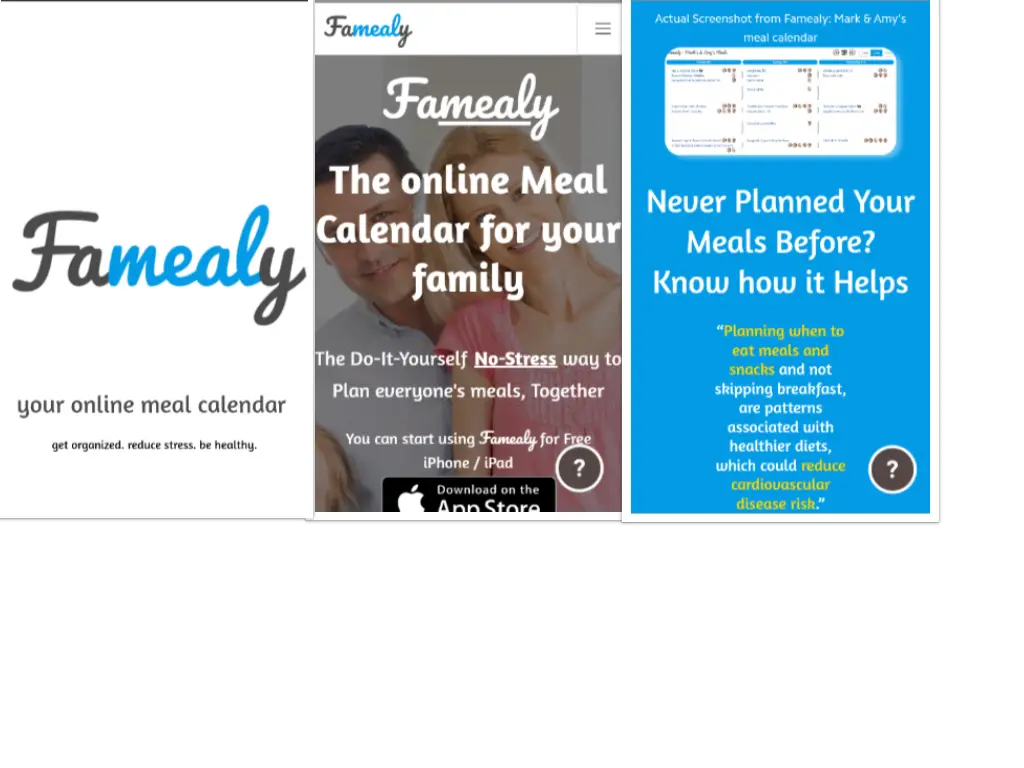 Famealy - Online meal calendar for your family