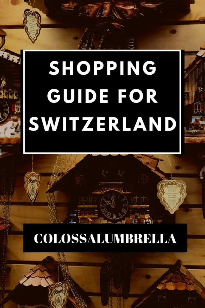 shopping in Switzerland