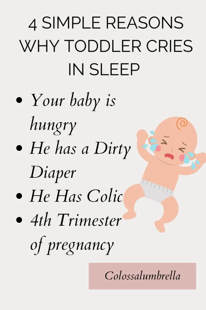 why toddler cries in sleep