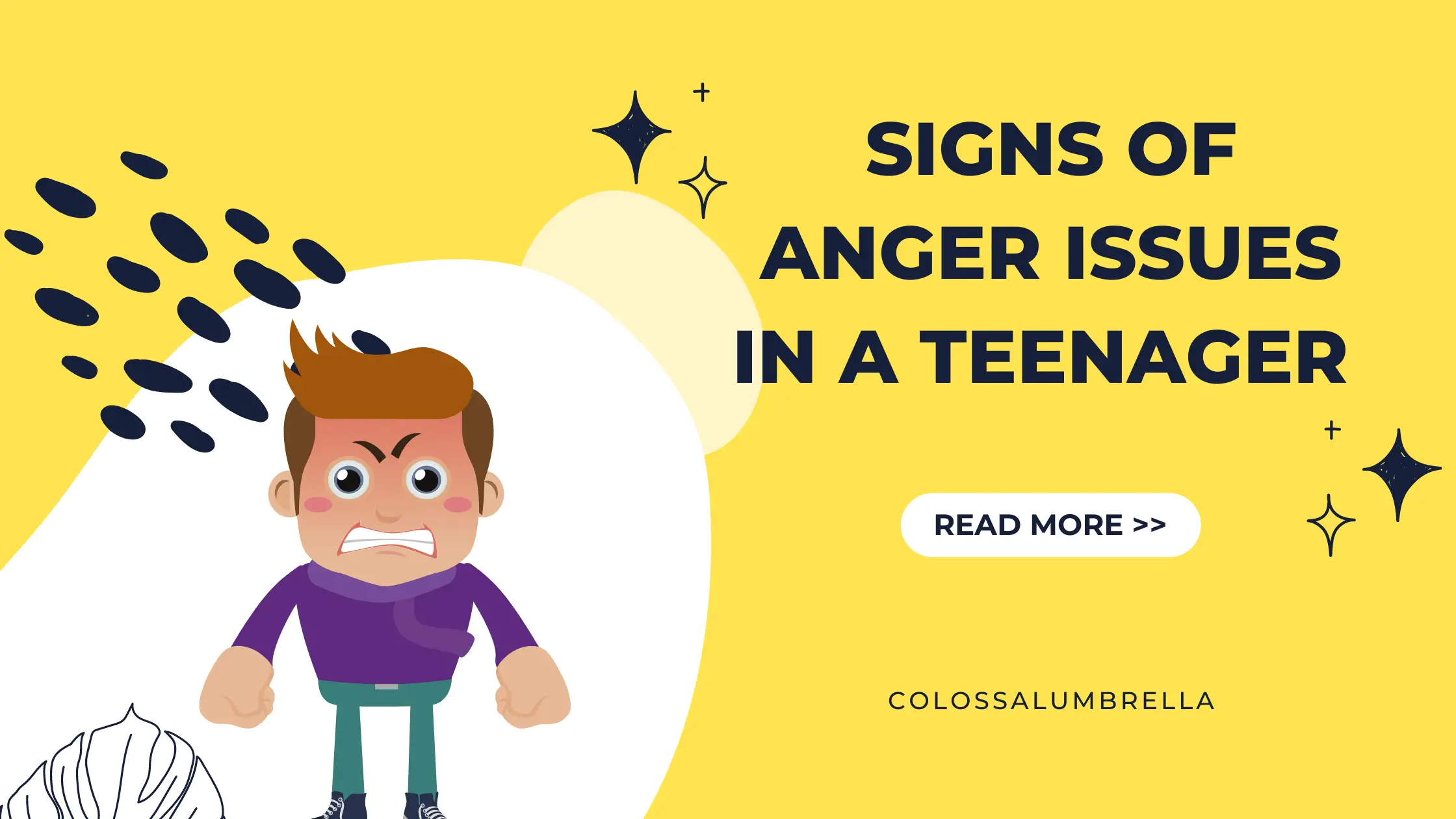 signs of anger issues in a teenager