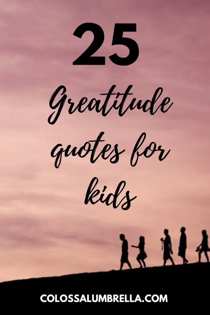 gratitude quotes for kids