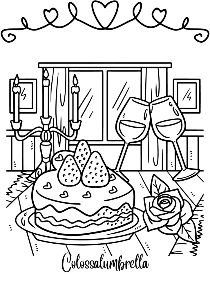 valentines day coloring pages_Celebrations