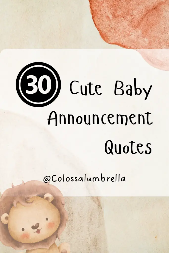 baby announcement quotes