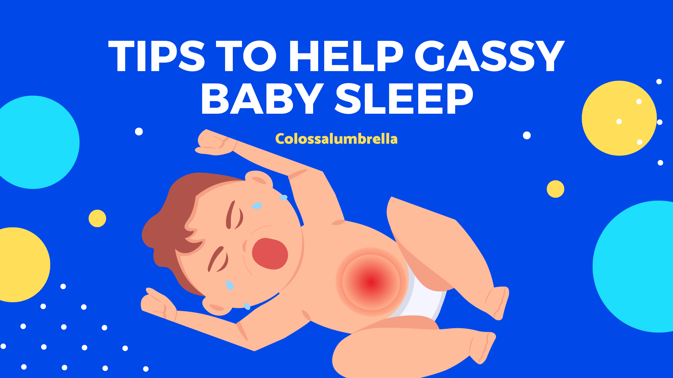 how to help gassy baby sleep