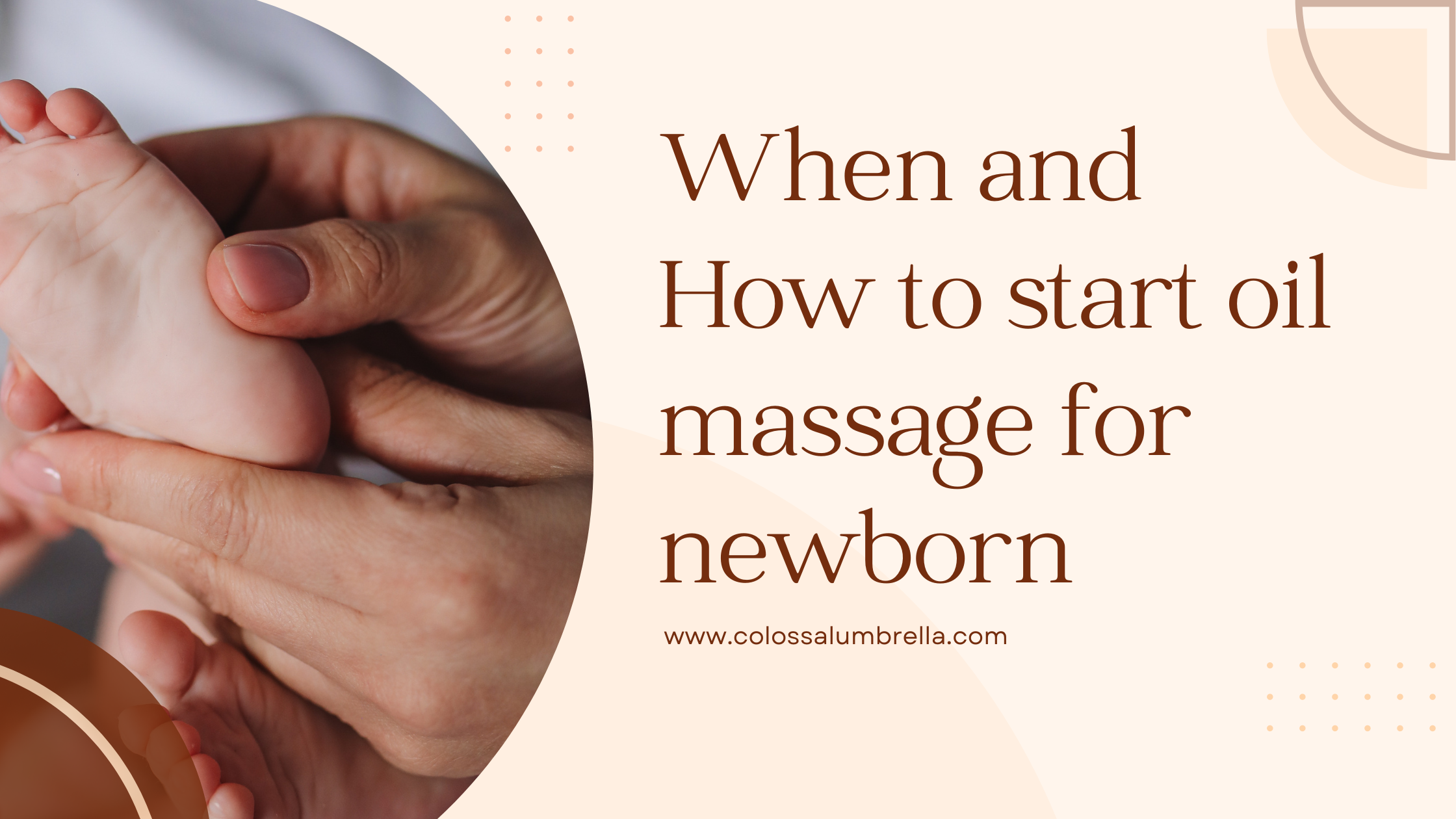 when to start oil massage for newborn baby