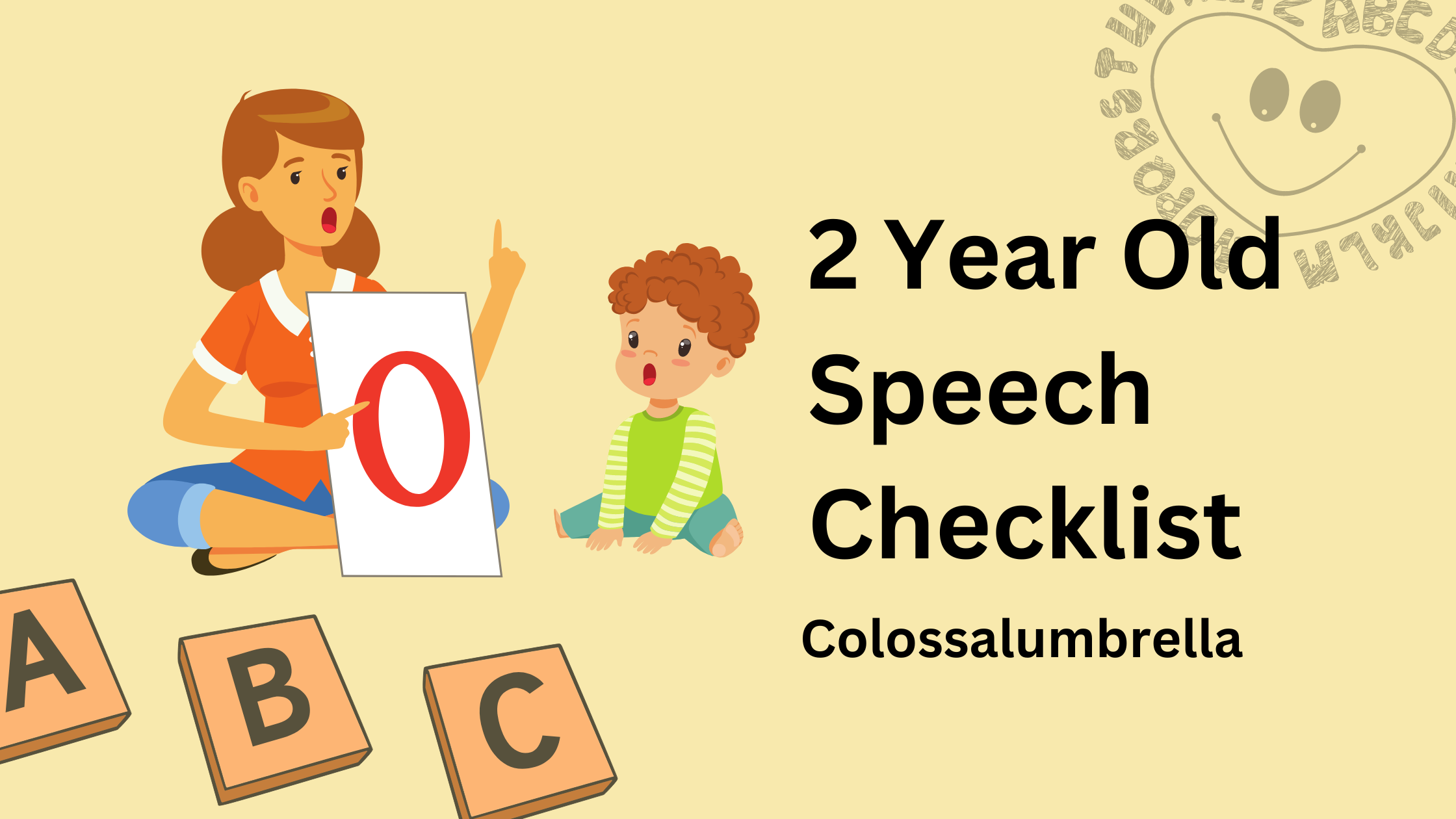 2 Year Old Speech Checklist By Colossalumbrella