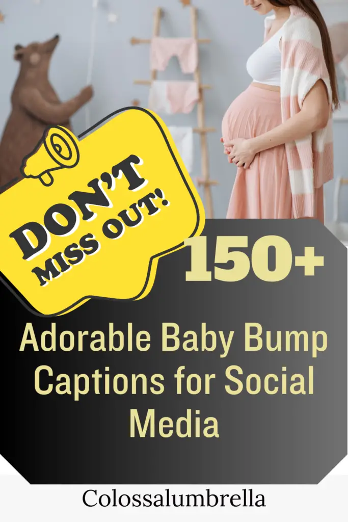 150+ Adorable pregnancy bump captions for social Media by Colossalumbrella