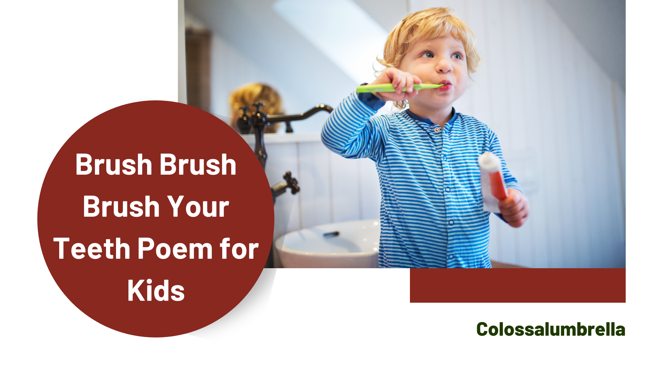Easy Brush Brush Brush your teeth poem for kids