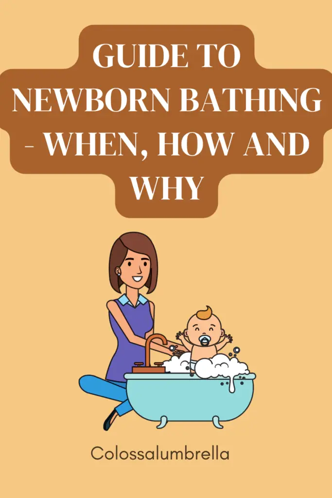 When should you first bathe a newborn