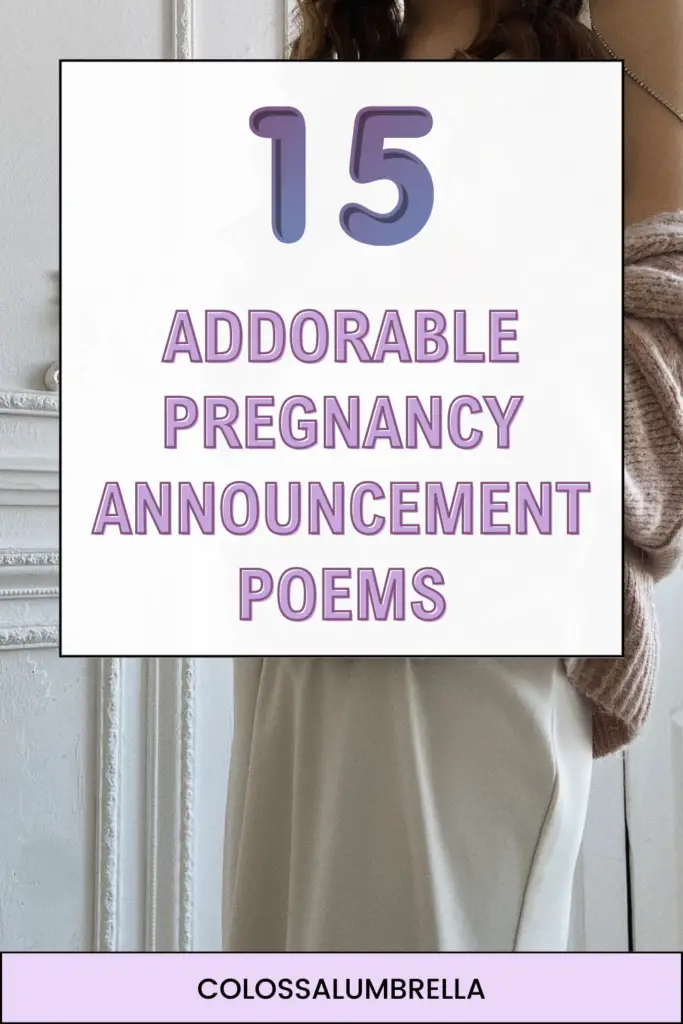 Pregnancy Announcement Poems